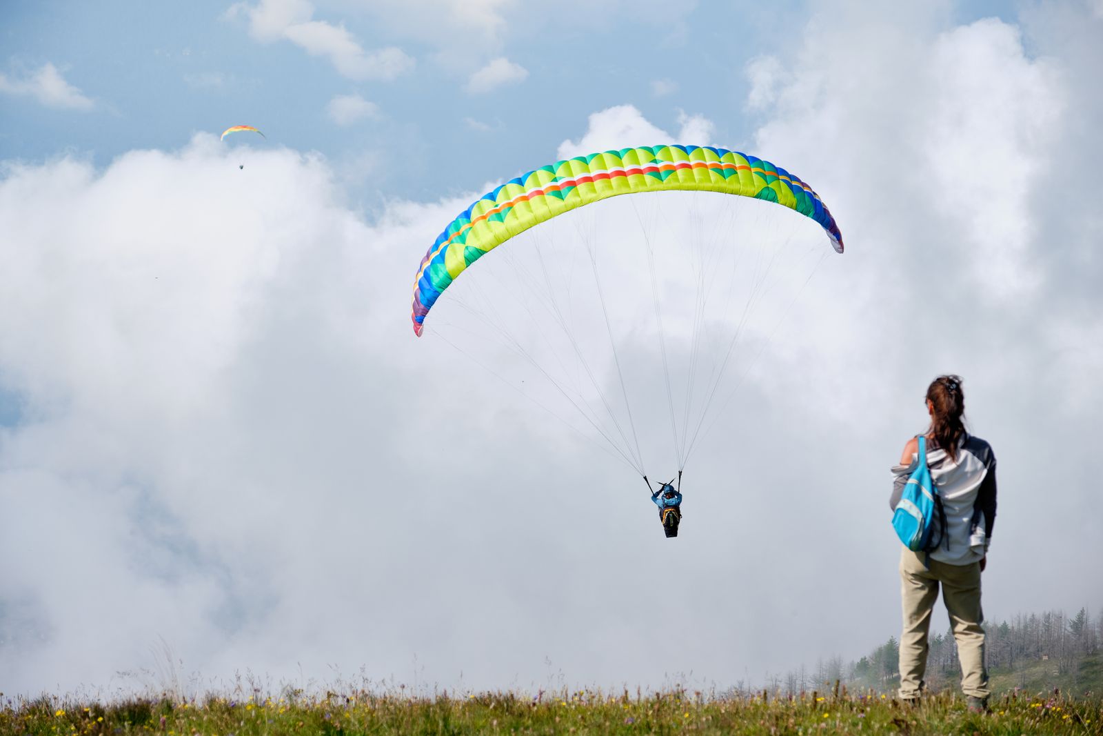 Paraglider boven Rio